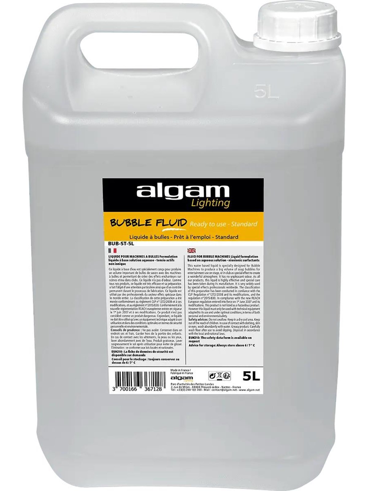 Algam Lighting 5 liter standard boblevæske, Musikinstrument