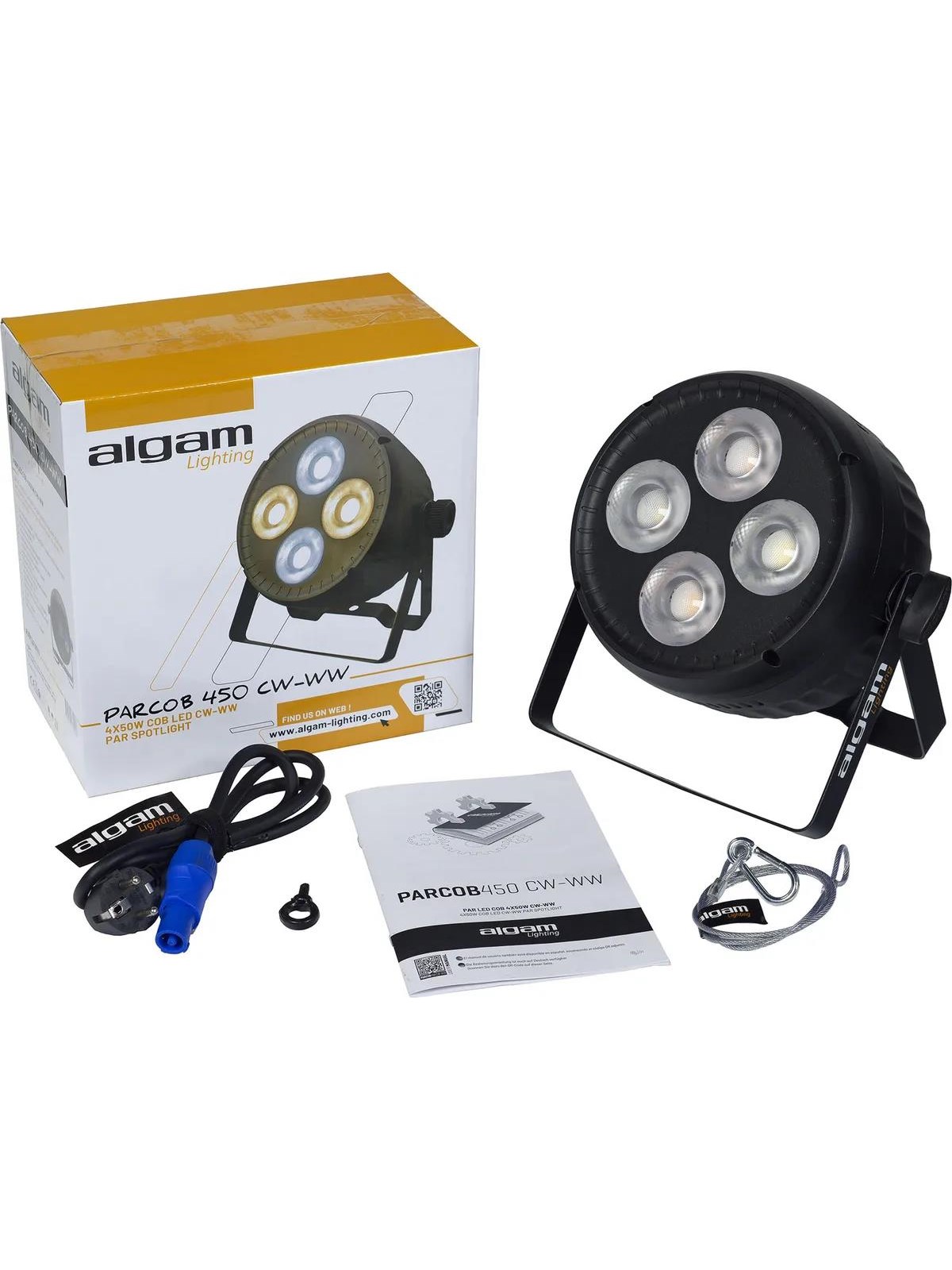 Algam Lighting Kold/varm hvid 4 x 50W COB LED Par, Musikinstrument