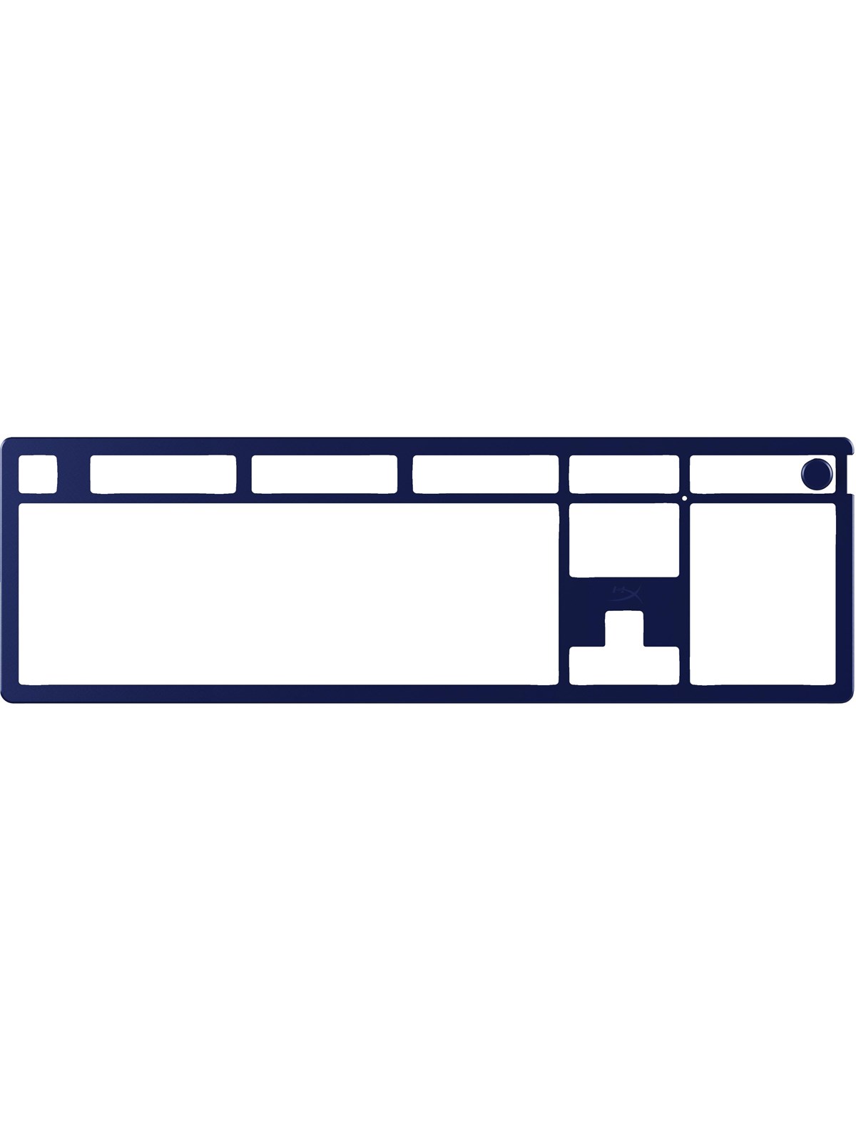 HyperX Alloy Rise (100%) - Top Plate - Navy Blue - Gaming Tastatur - Blå