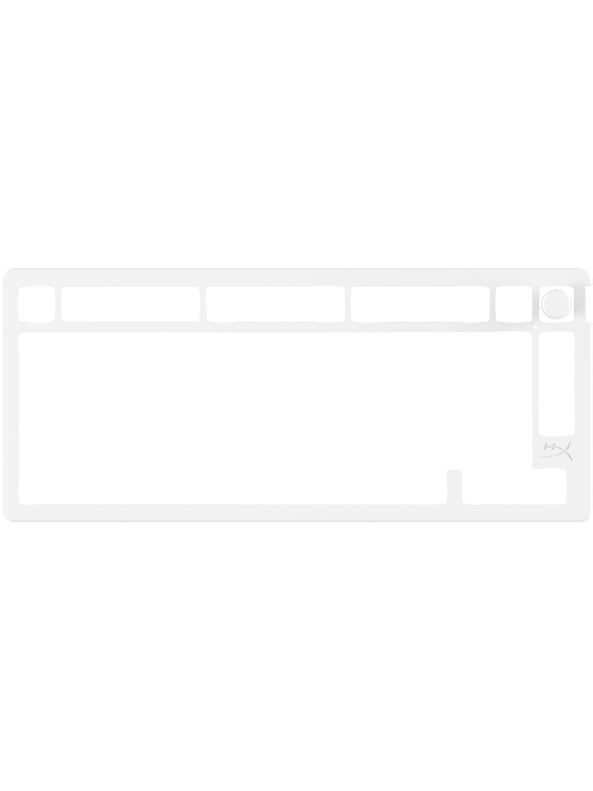 HyperX Alloy Rise 75 (75%) - Top Plate - White - Gaming Tastatur - Uden Numpad - Hvid