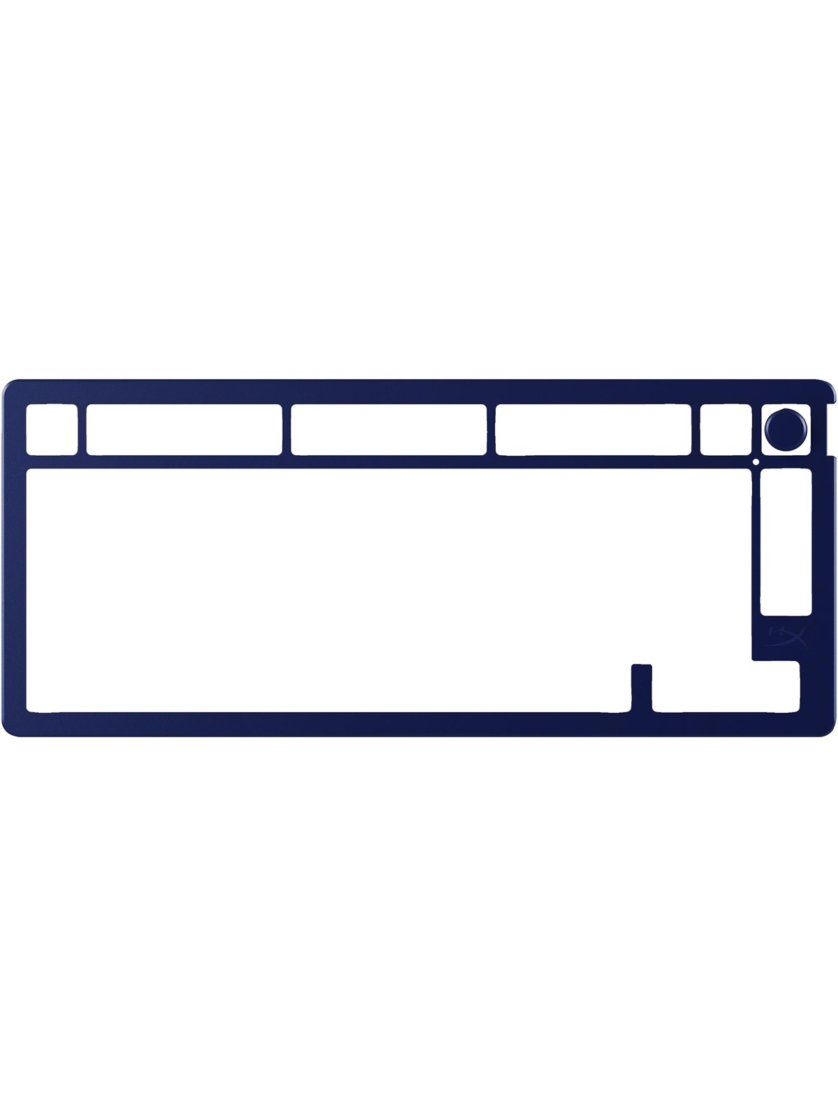 HyperX Alloy Rise 75 (75%) - Top Plate - Navy Blue - Gaming Tastatur - Uden Numpad - Blå