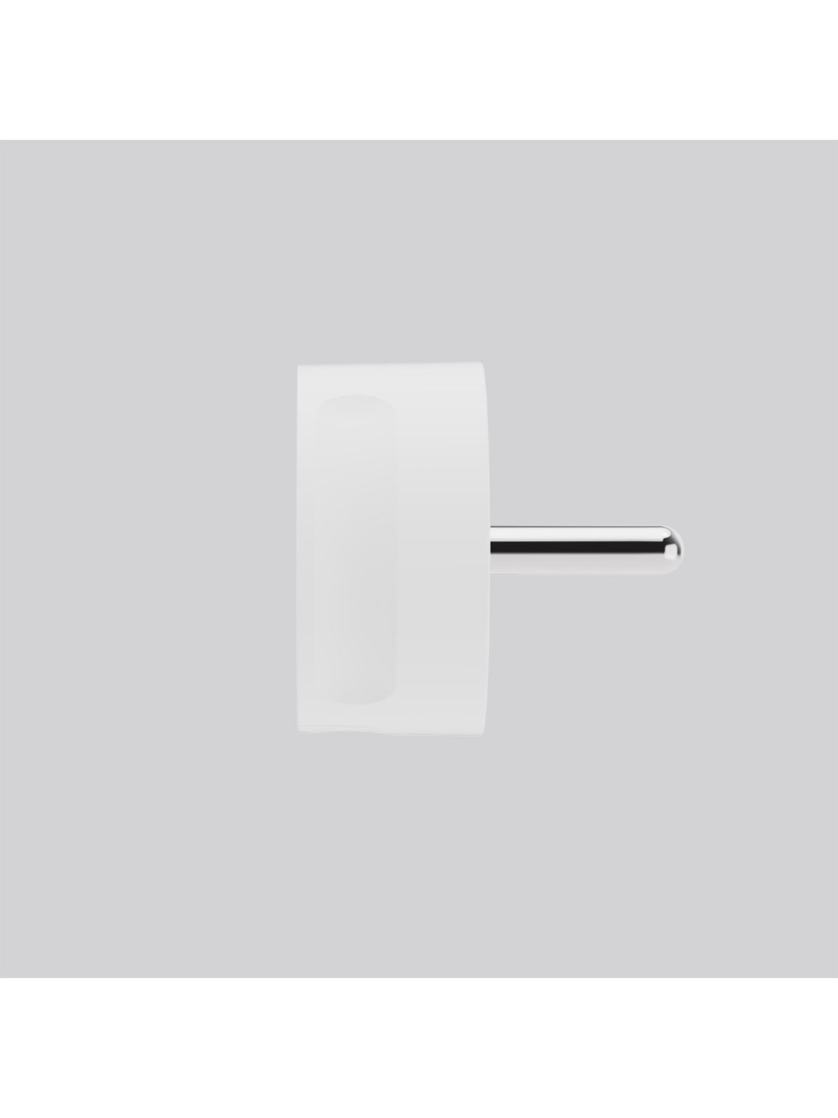 NORM K, Minimalistisk dansk stikprop, Uden jord, Hvid, Afbrydermateriel