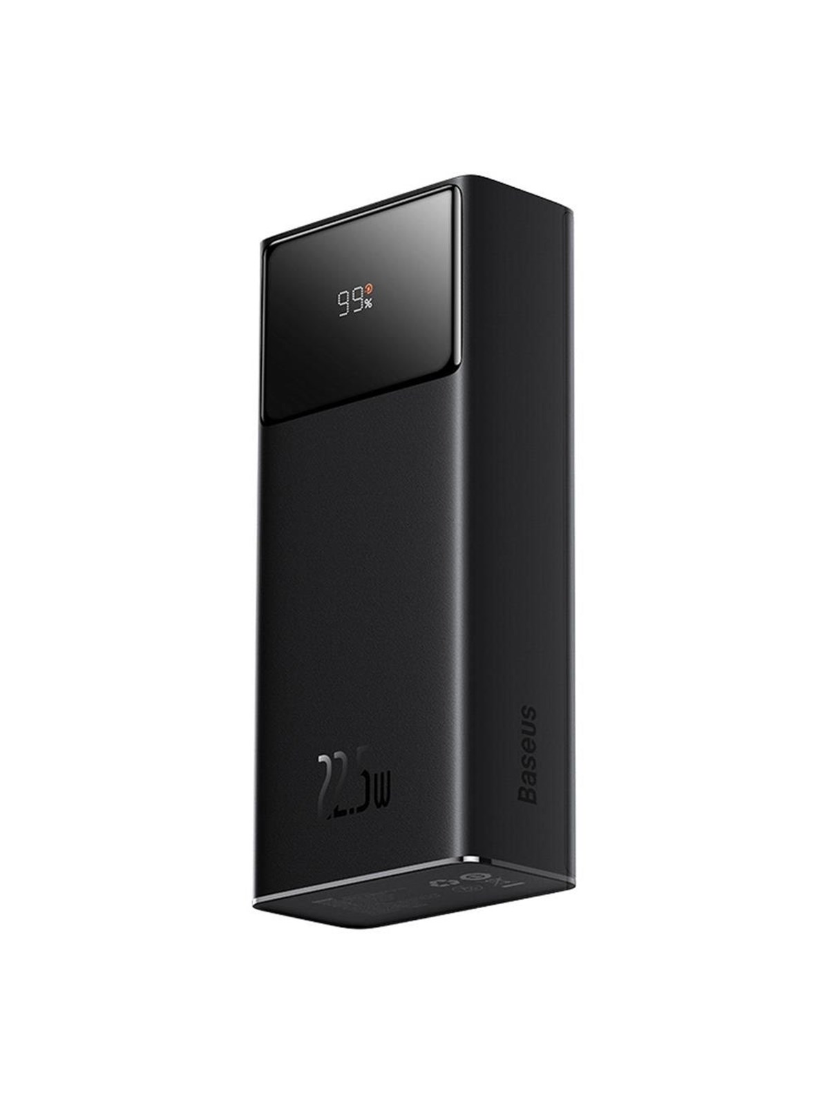 Baseus EnerFill FP41 30000mAh 22.5W Power Bank with Simple USB-A - USB-C 3A 30cm Cable - Black Powerbank - Sort - 30000 mAh