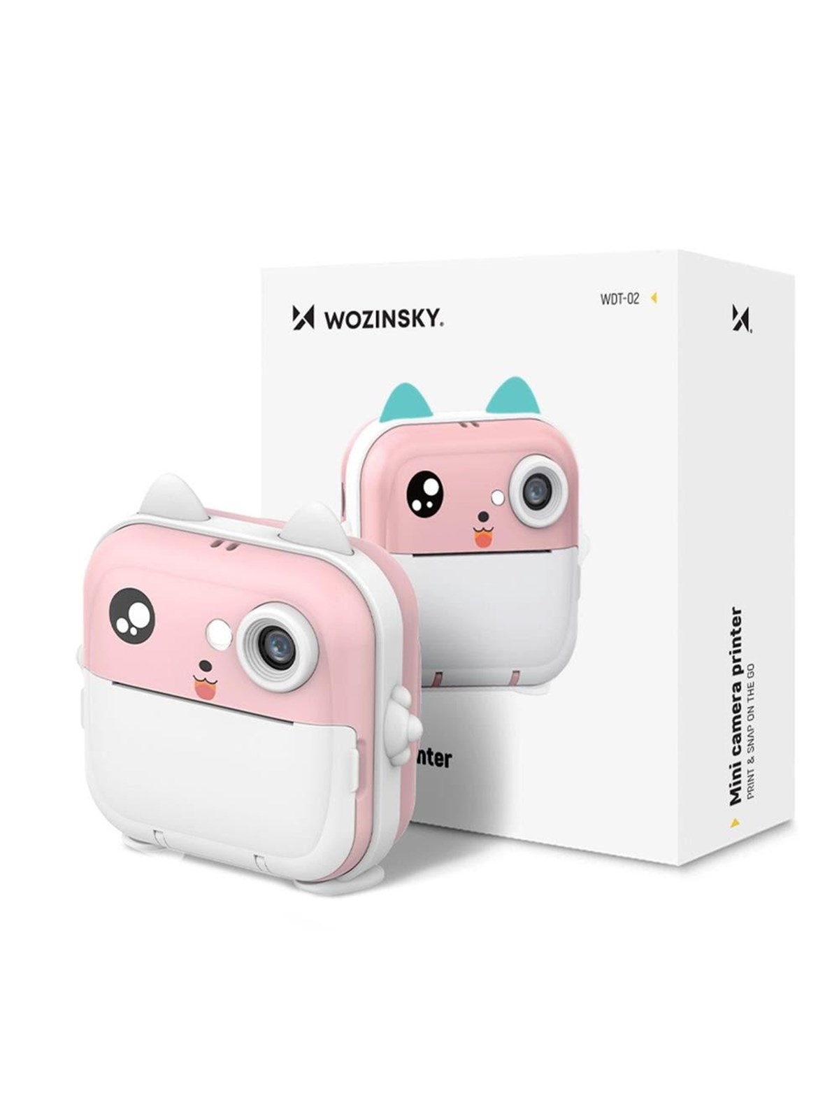 Wozinsky WDT-01 Thermal Printer Camera for Kids - Pink, Kamera