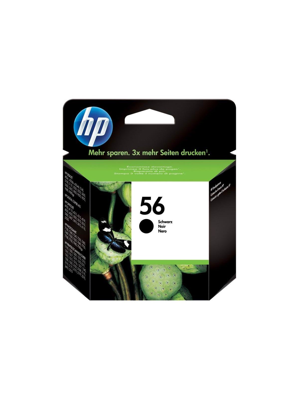 HP 56 / C6656æ - Black Ink, Printerpatron Og Toner