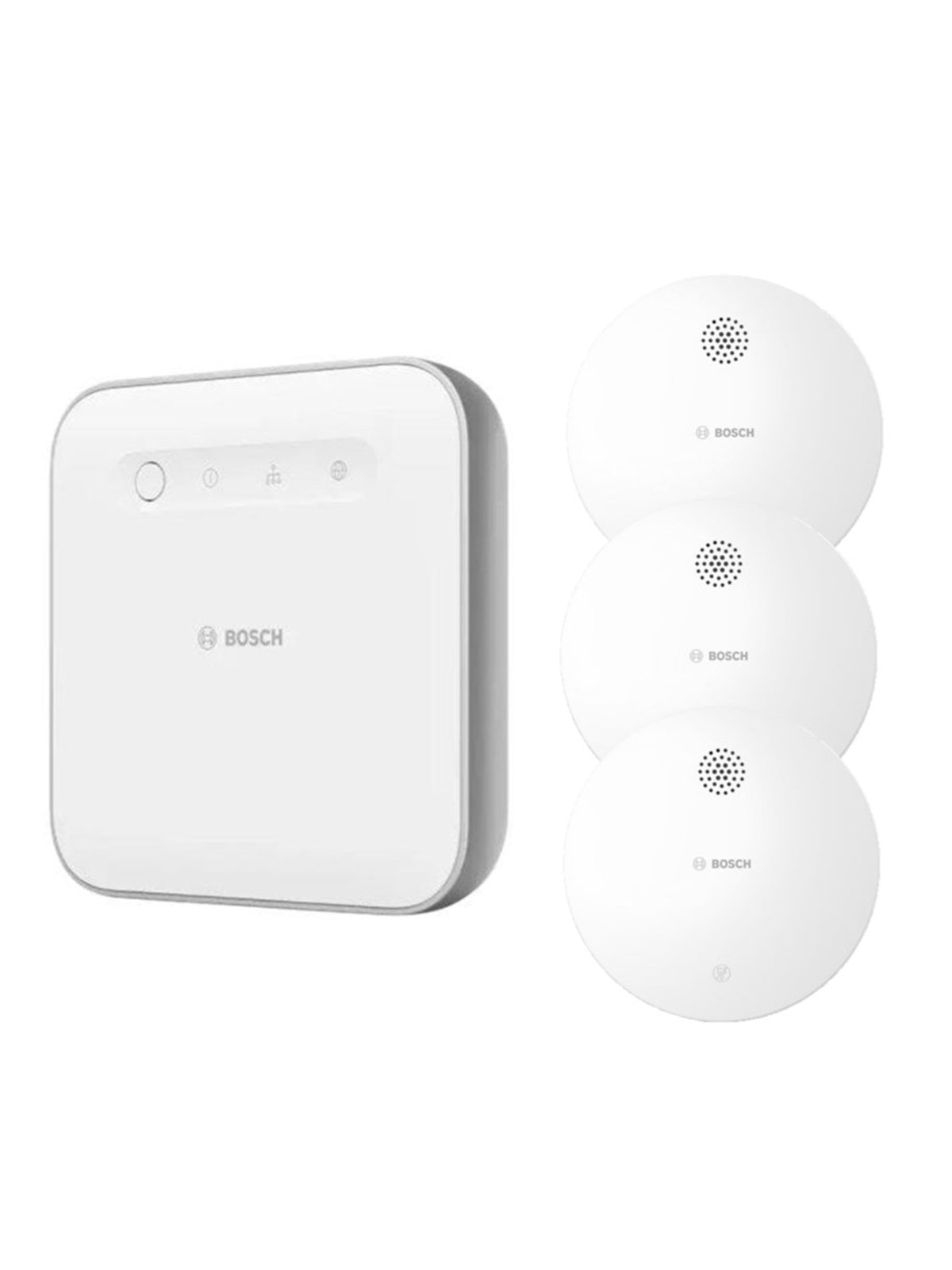 Bosch Smart Home-styreenhed II + Røgalarm II (3-Pack), Smart Home