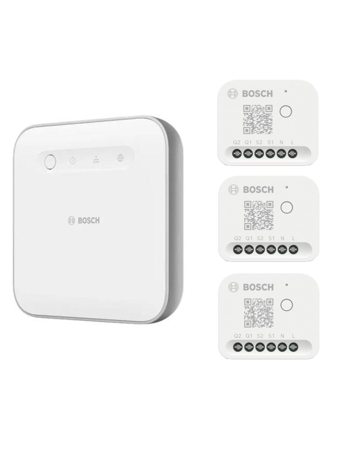 Bosch Smart Home-styreenhed II + Lys-/rullegardinstyring II (3-Pack), Smart Home