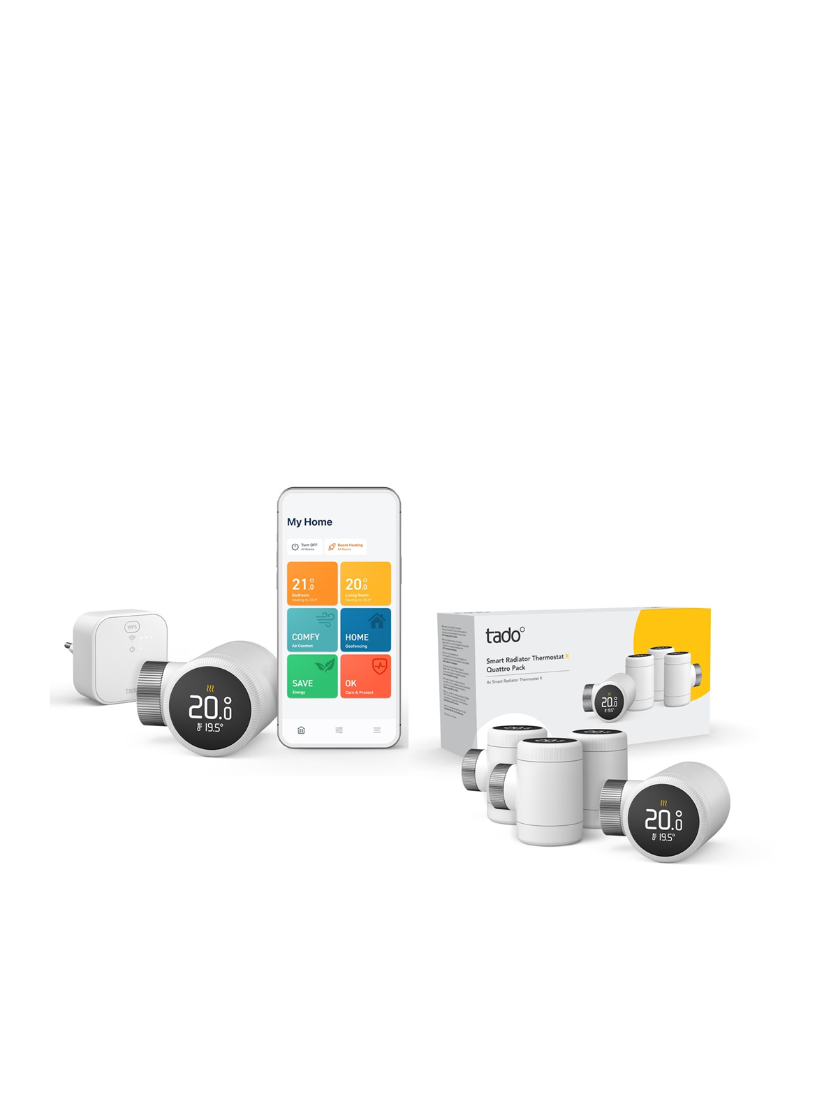 tado Smart Radiator Thermostat X 4 pak, Smart Home