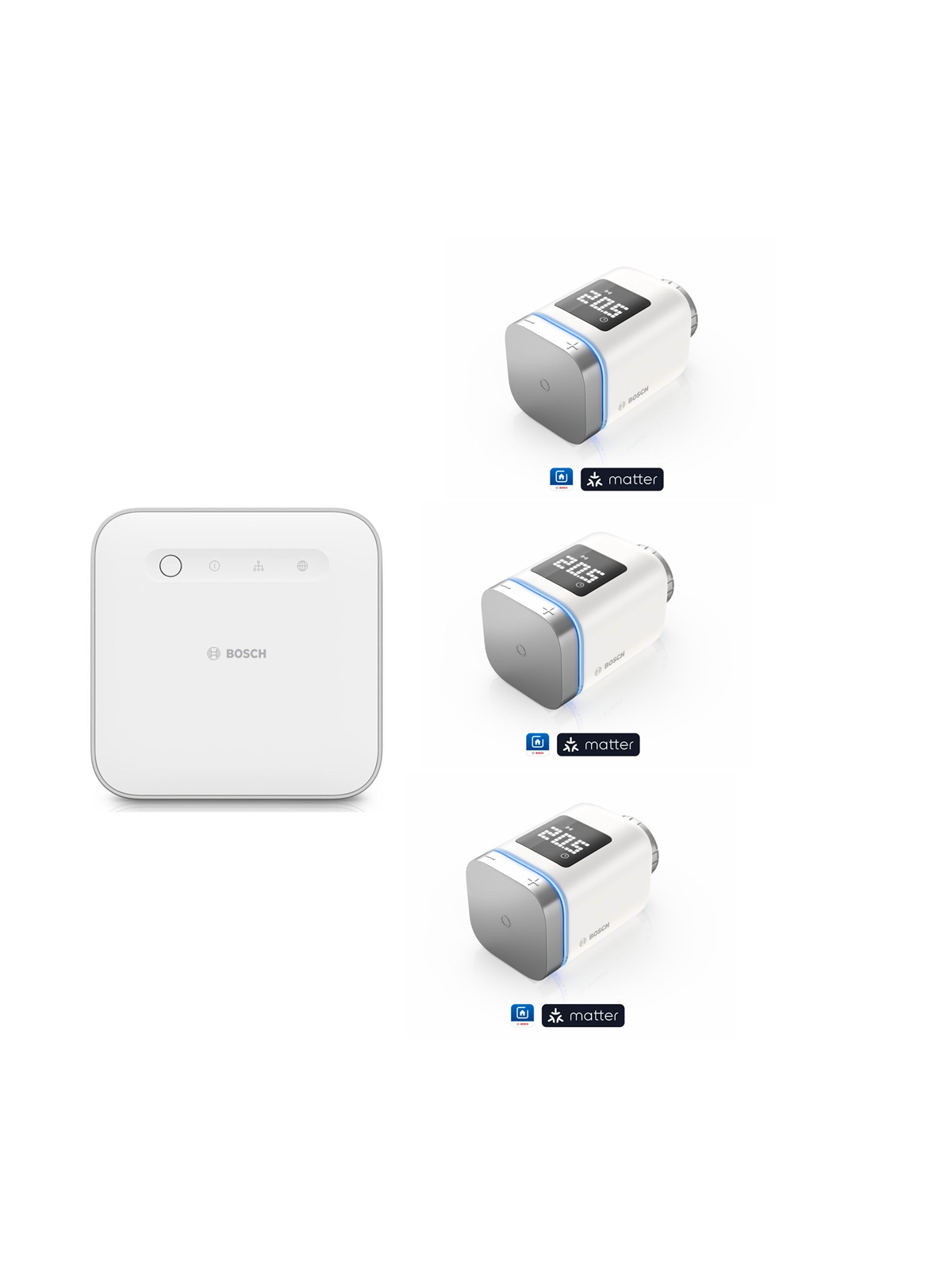 Bosch Smart Home Controller + 3 stk. termostater, Smart Home