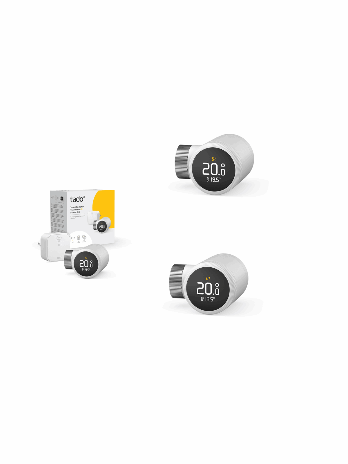 tado Smart Radiator Thermostat X 3 pak - Start Kit, Smart Home