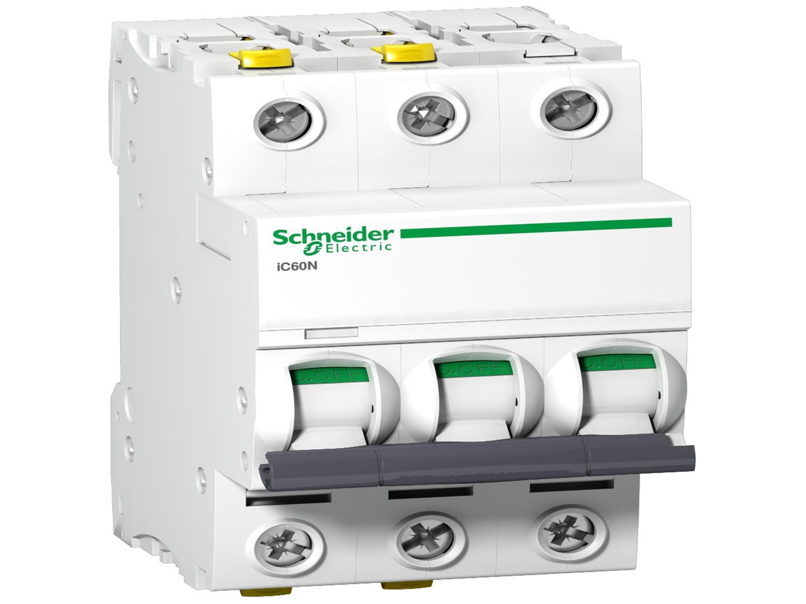 Disjoncteur IC60N 3P 10A Courbe D - Schneider Electric Fabriqué En France