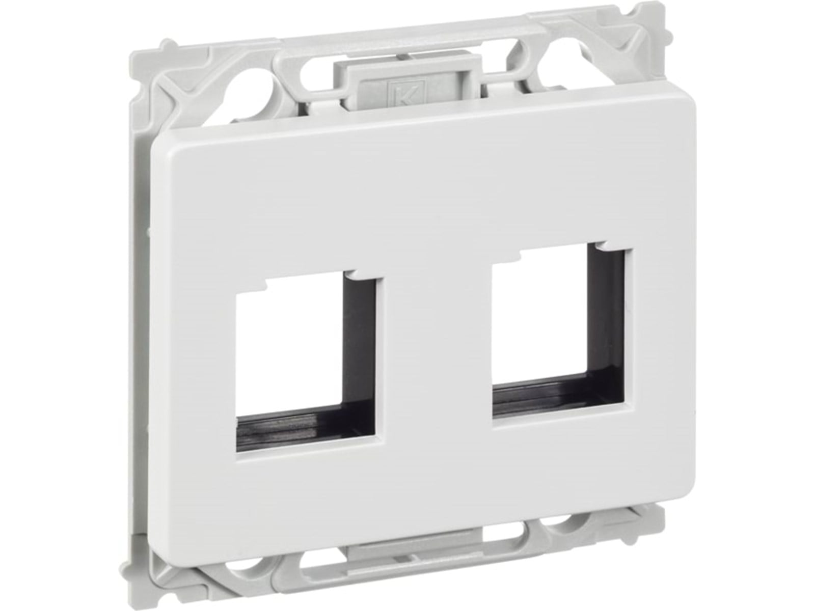Modul Smart Home LK OPUS 66 Dataudtag for 2x Keystone RJ45, 1 modul, hvid | Billig