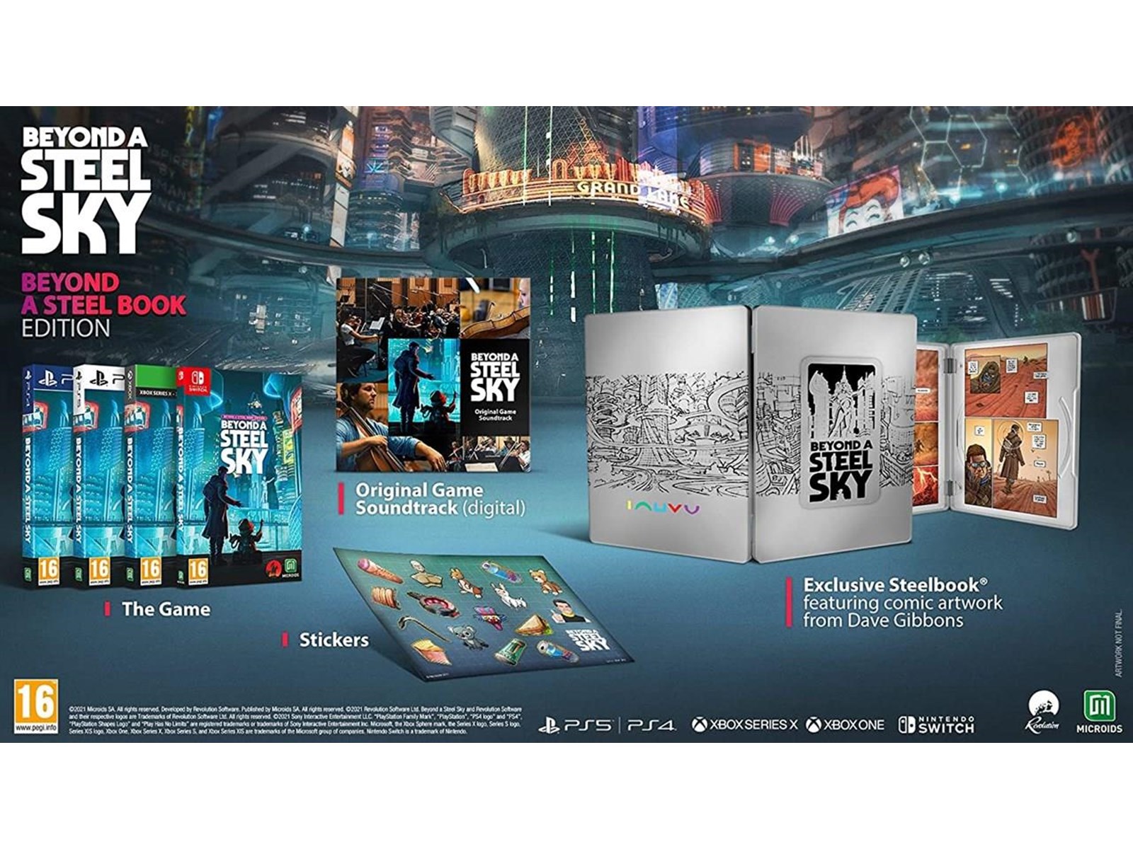 Jeu Beyond A Steel Sky - SteelBook Edition - PlayStation 4/5 - Neuf Sous Blister