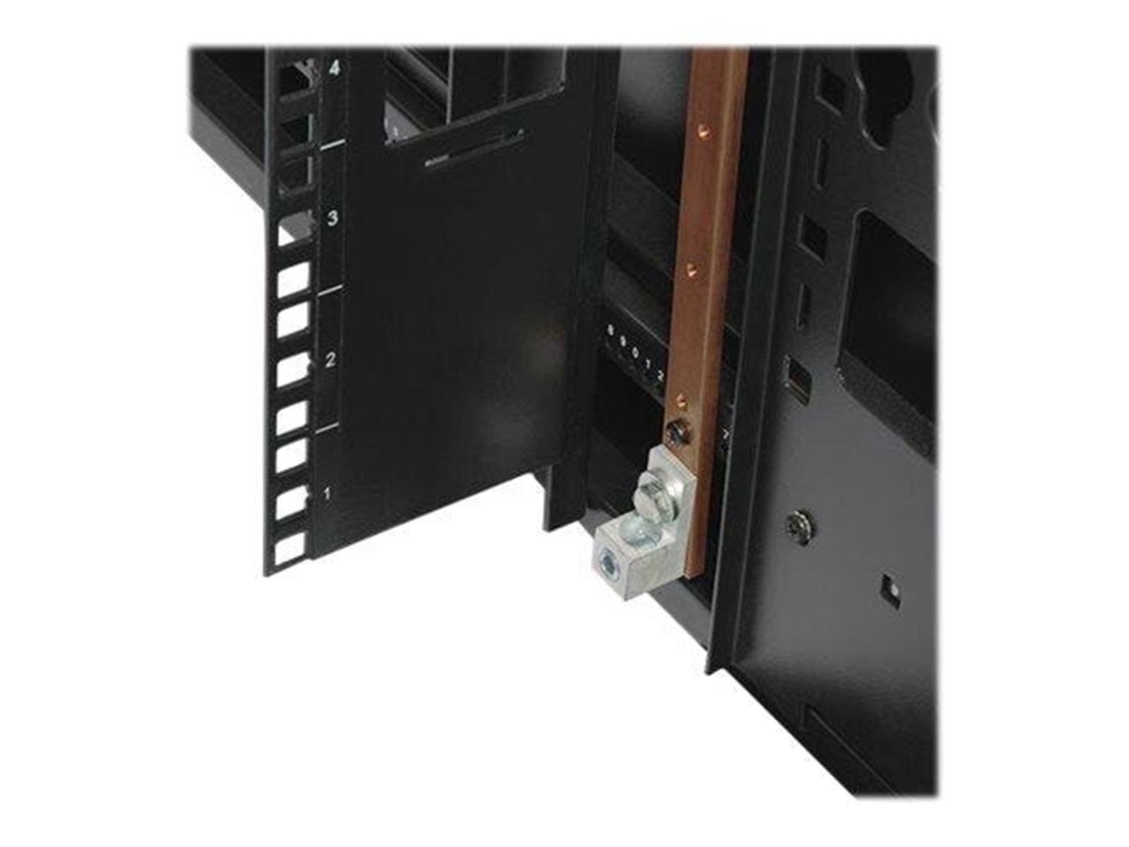 Computer Rack Grounding Bus Tripp Lite 42U Rack Enclosure Server Cabinet Copper Bus Grounding Bar ...