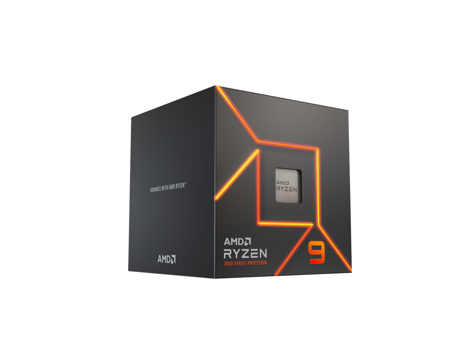 AMD Ryzen 9 7900 Wraith Prism CPU - 12 kerner - 4 GHz - AMD AM5 - AMD ...