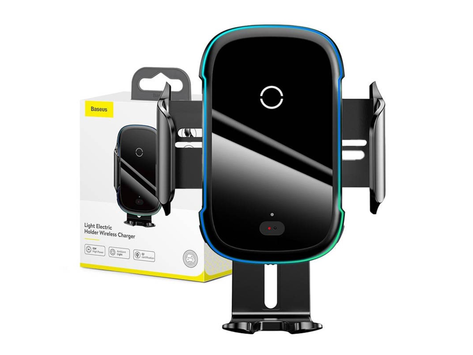 Supporto Telefonico Automatico Baseus Per Auto, Ricarica Wireless 15W, Nero, Modello WXHW03-01, A Presa D'aria - 6