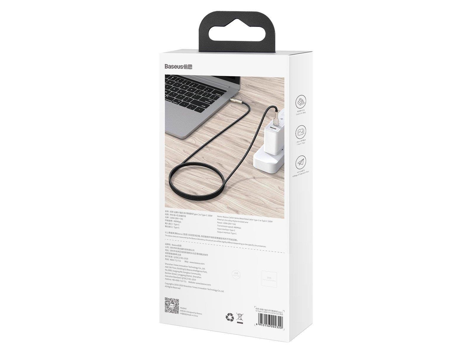 Baseus Cafule PD2.0 60W USB para Cable tipo C (20V 3A) | México