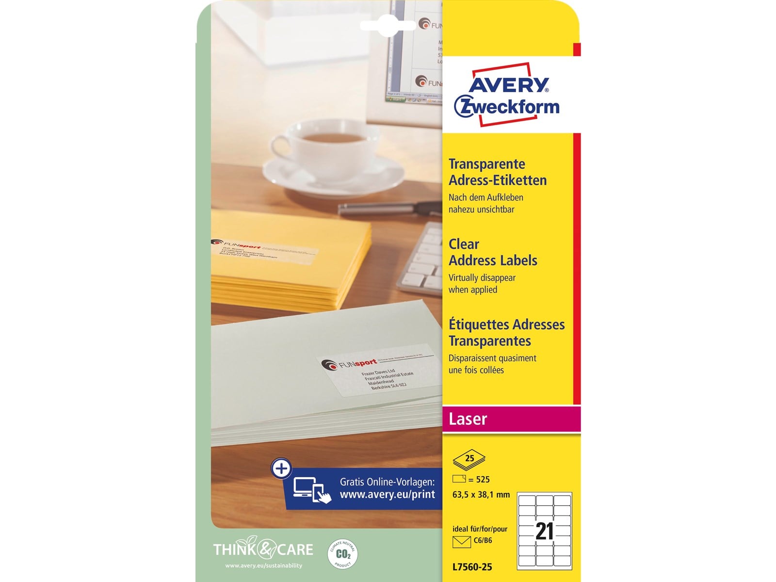 HERMA 12902 - Ablösbare Universal-Etiketten, Weiß, 63,5 X 38,1 Mm, 5 Blatt