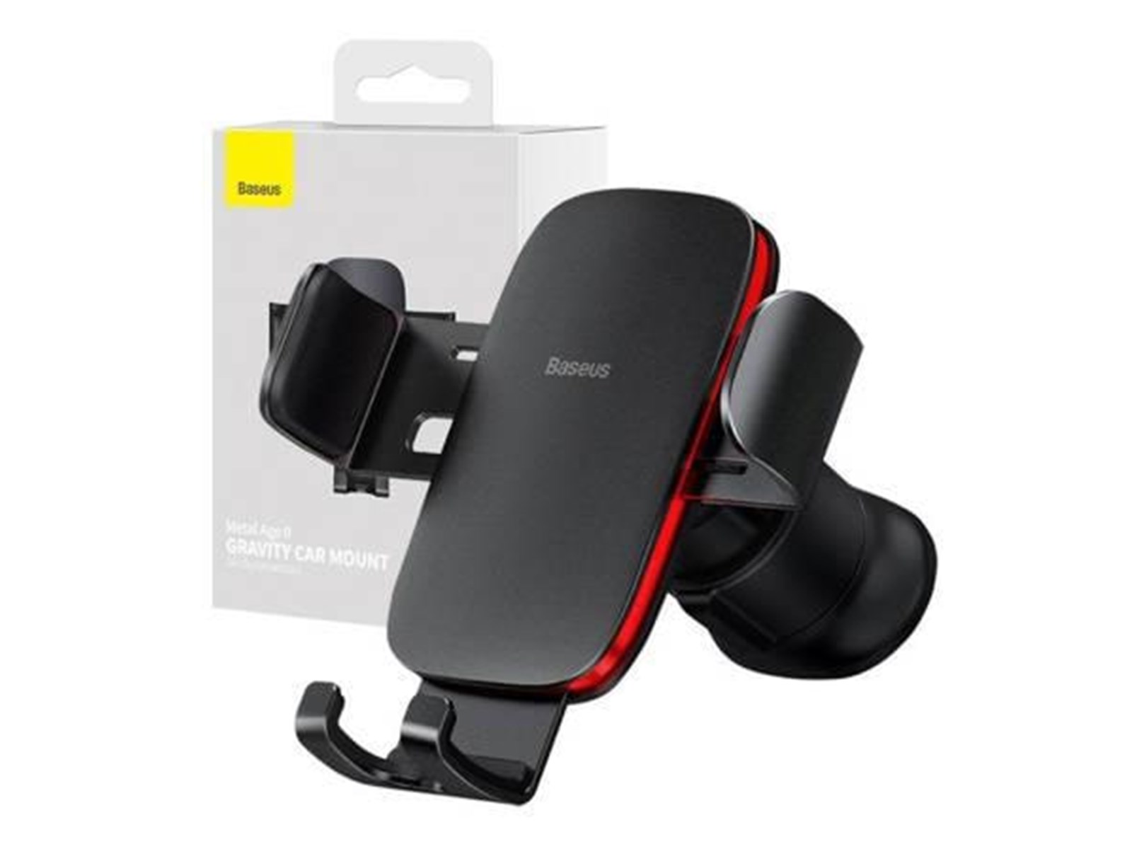 Baseus Car Mount Metal Age II - Support Téléphone Voiture Gravité Ventilation Horizontal/Vertical Noir