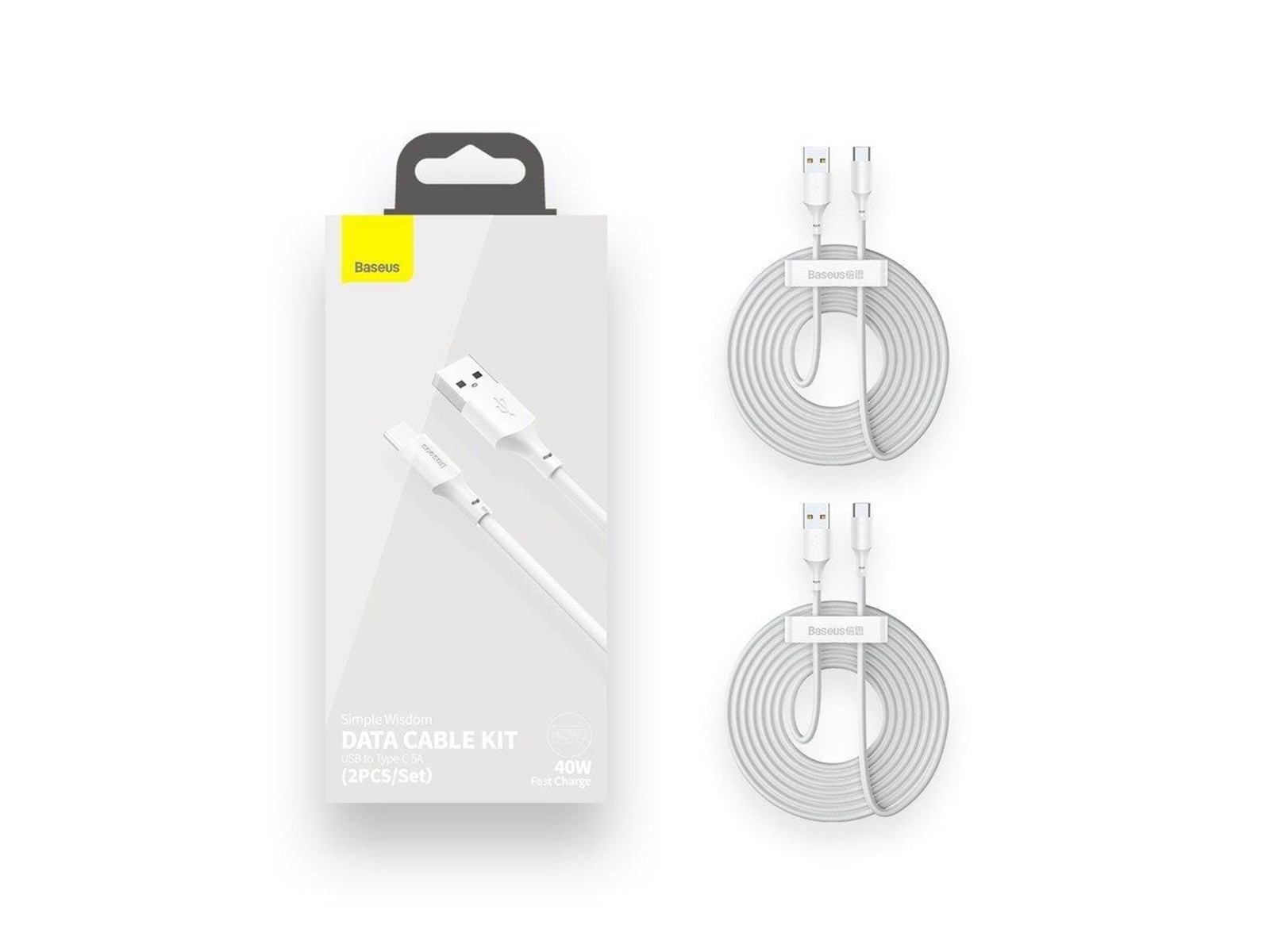 Buy Baseus Simple Wisdom Type-C 5A Cable Kit in Sri Lanka - Best Price