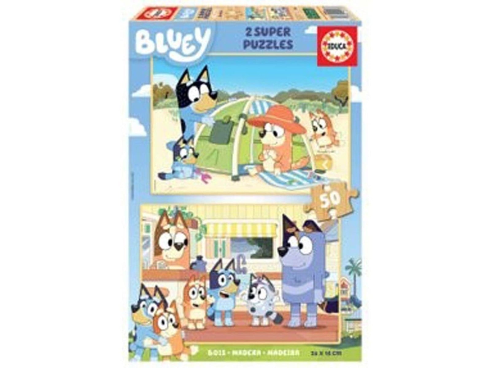 Educa Bluey 2 X 50 Wood | Billig