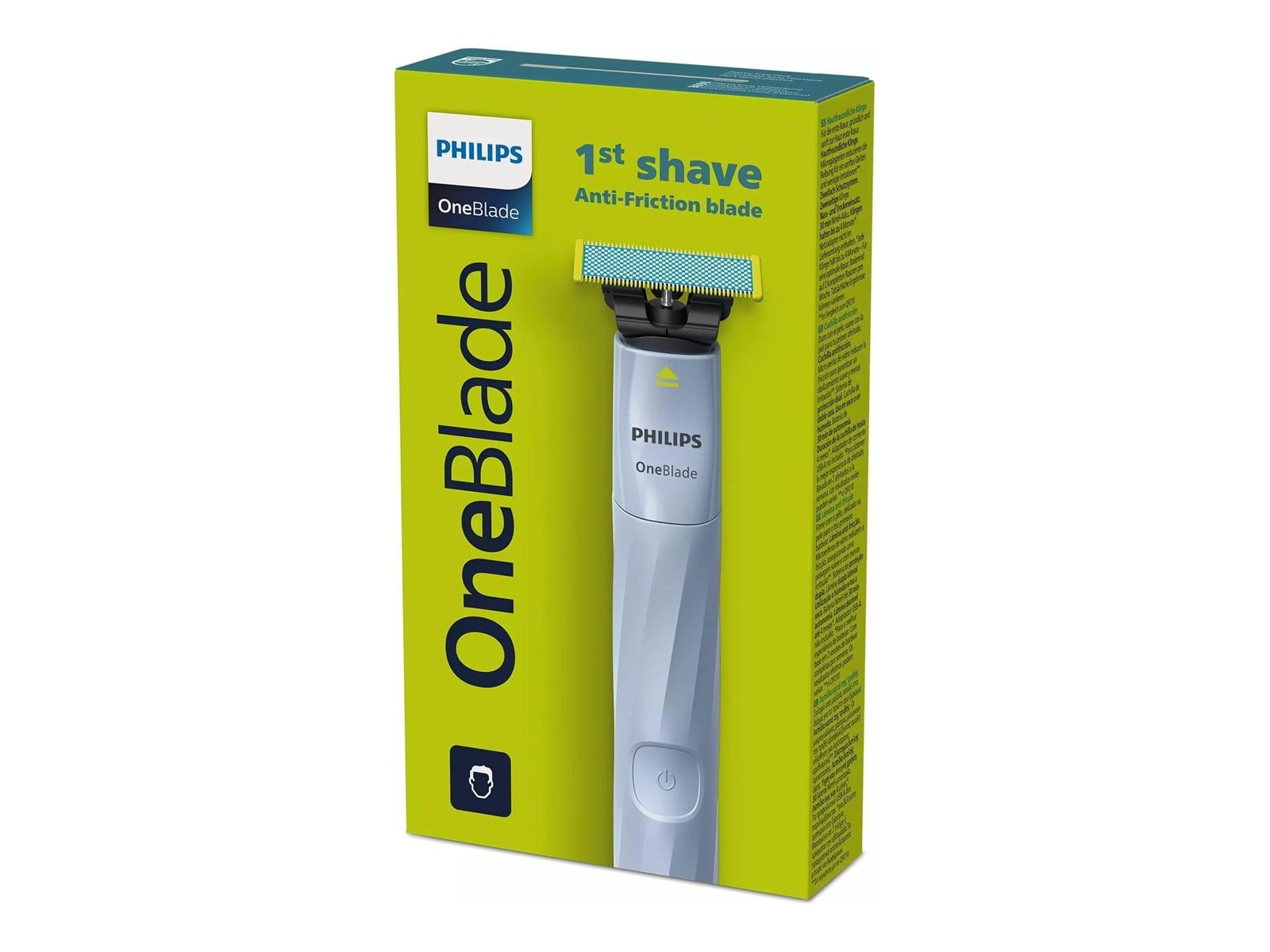 Philips One Blade Razor Blue Philips OneBlade 1st Shave QP1324 - trimmer - blue celestial | Billig