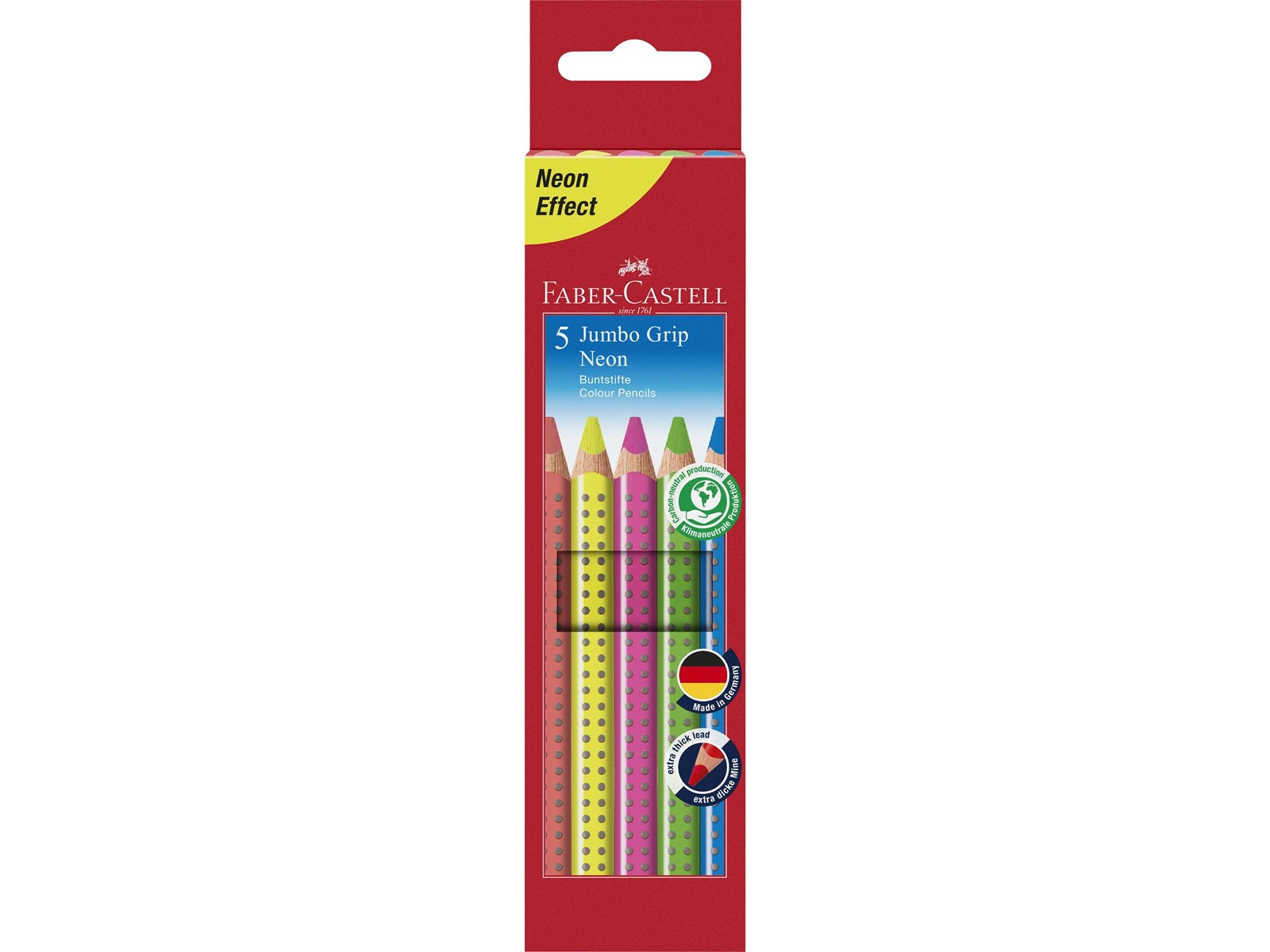 Faber-Castell - Lápices De Colores Jumbo Grip - MicroSyS 2000