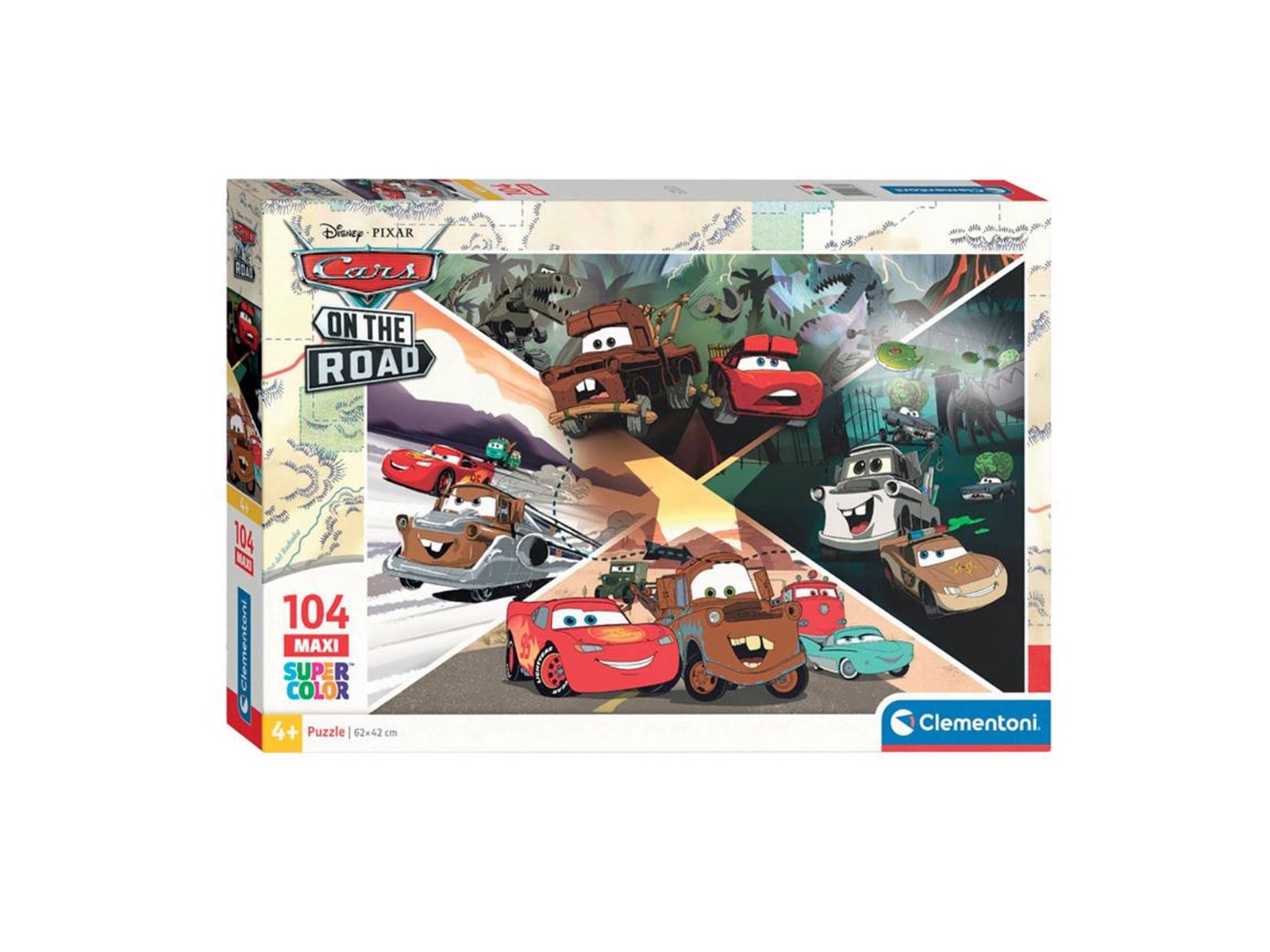Clementoni Jigsaw Puzzle Super Color Maxi Disney Cars 104pcs. Floor