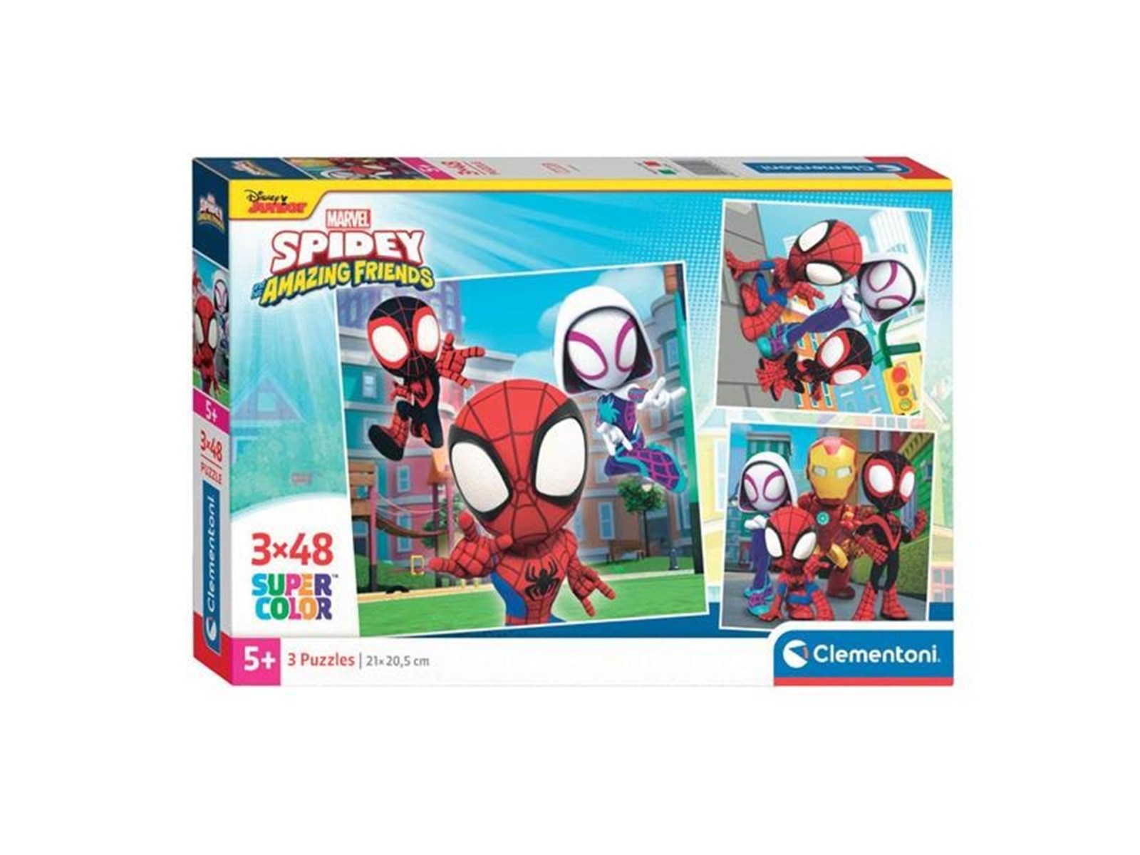 Clementoni Jigsaw Puzzle Super Color Square Marvel Spidey and His ...