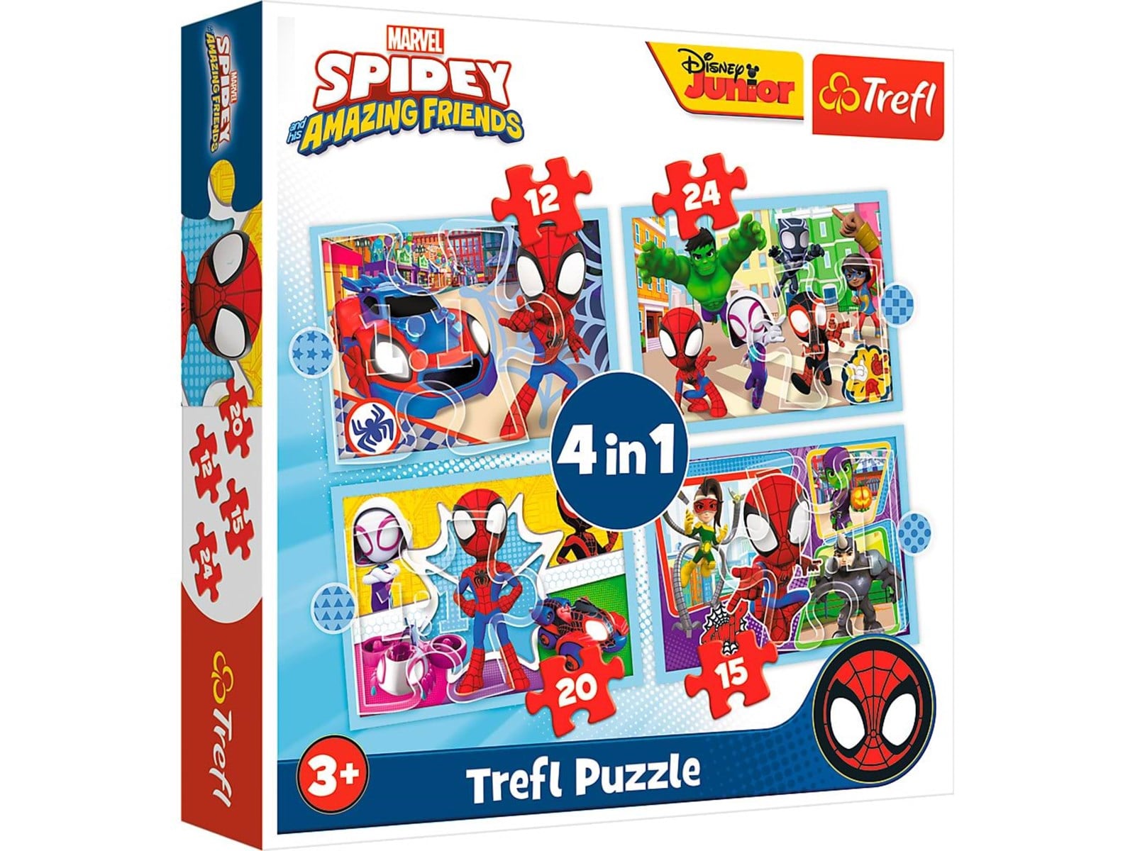 Trefl Puzzle - Spidey and his Amazing Friends - Spideys Team (4in1) Floor