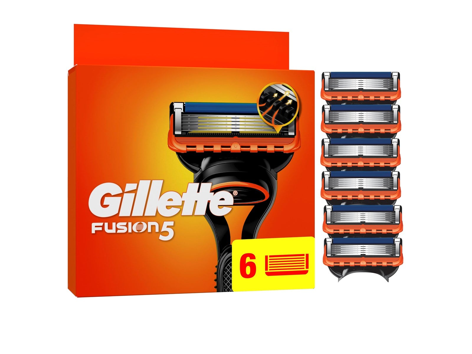 Gillette Fusion manual 6 pcs | På lager | Billig