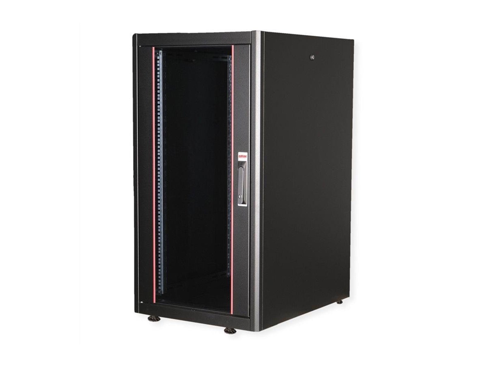 600x800 22u Rack Roline Basic - rack - glass door 600x800 WxD - 22U | Billig