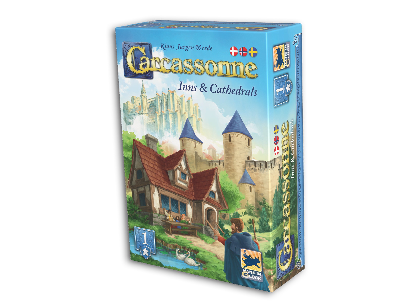 Carcassonne: Inns & Cathedrals – Espansione In Inglese Per Il Gioco Da Tavolo (2-6 Giocatori)