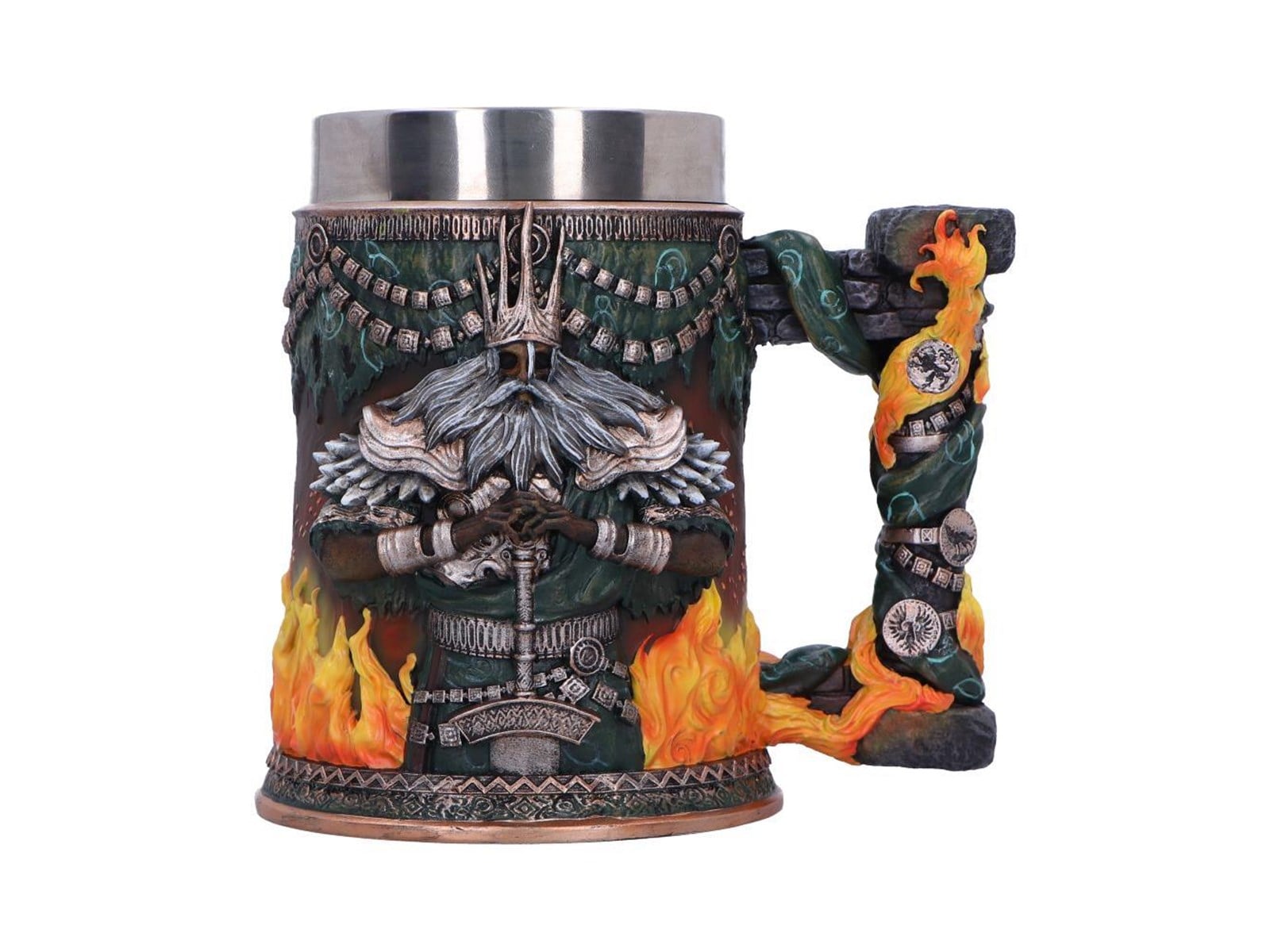 Nemesis Now Dragon Coil Tankard, grigio, 16 cm
