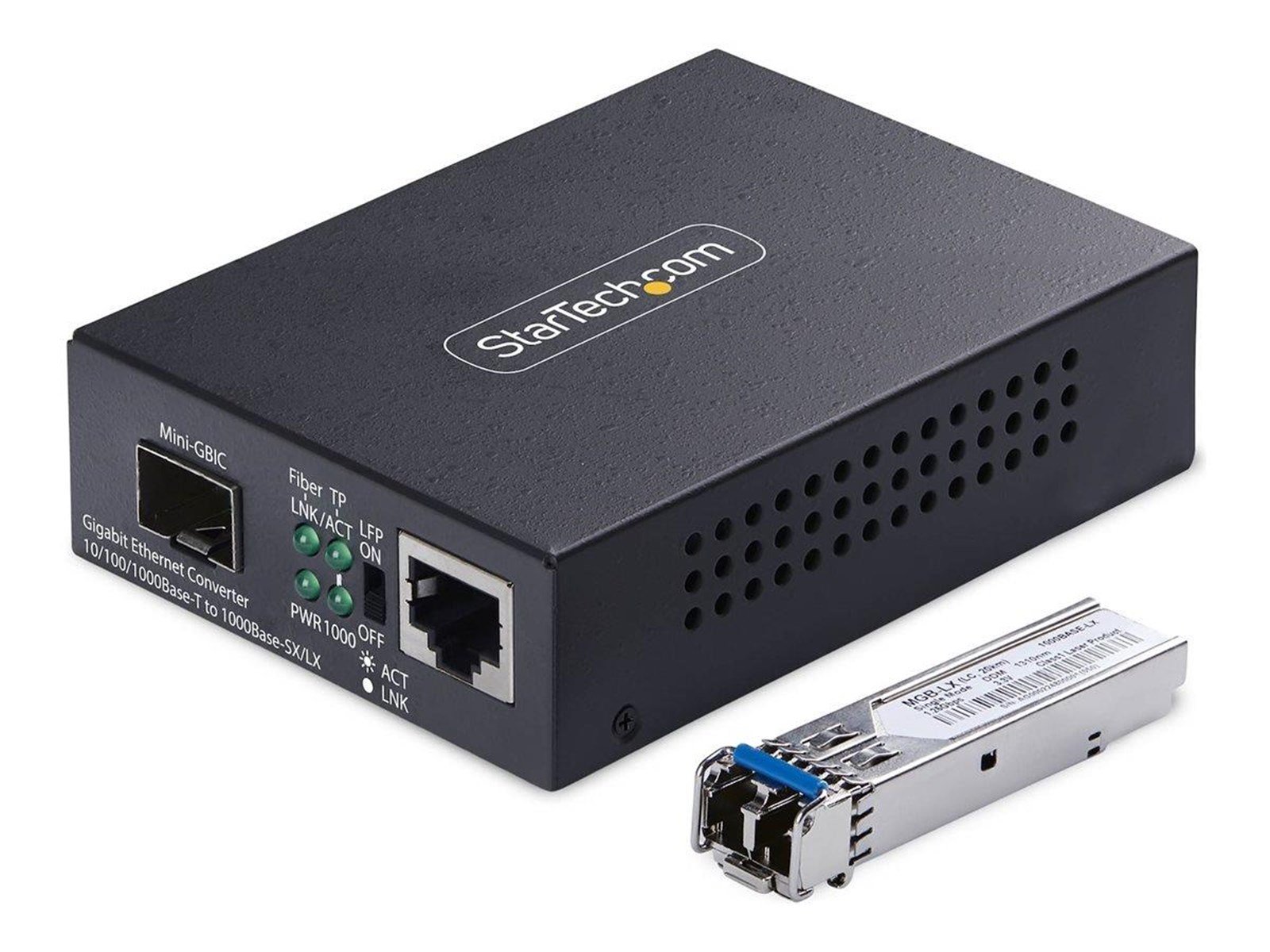 StarTech.com - fibre media converter - 10Mb LAN 100Mb LAN 1GbE - TAA ...