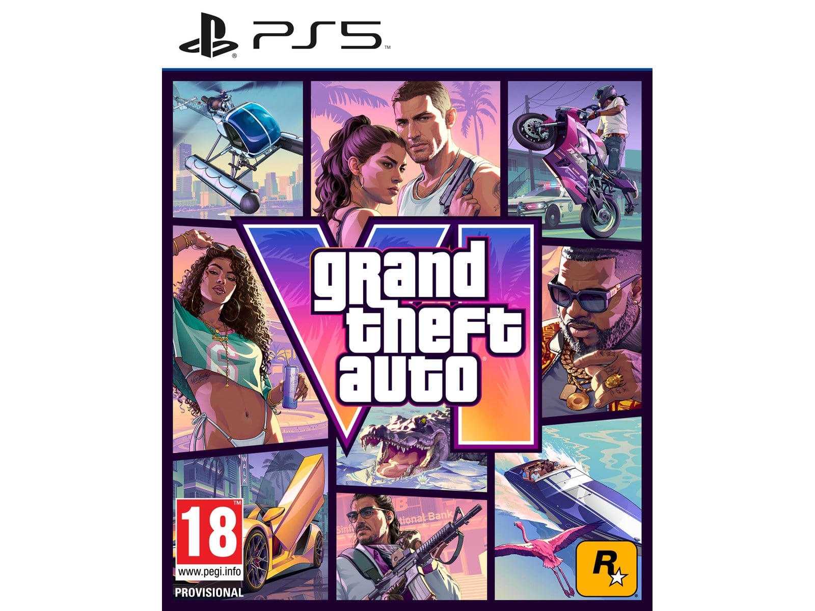 Grand Theft Auto VI til PlayStation 5 – GTA 6 PS5 spil fra Rockstar Games