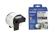 Papir, Fotopapir og Etiketter - Brother DK22205 / Continuous Length Paper Tape 62 mm x 30.48 m - DK22205