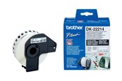 Papir, Fotopapir og Etiketter - Brother DK-22214 Continuous Paper Label Roll – Black on White 12mm wide - DK-22214