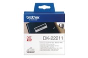 Papir, Fotopapir og Etiketter - Brother Filmtape brother sort/hvid 29 mm 15,24 m - DK-22211