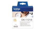 Papir, Fotopapir og Etiketter - Brother DK11218 - Black on white - DK11218