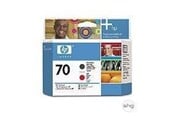 Blæk, Toner & Forbrugsstoffer - HP 70 Printhead Matte Black-Red - C9409A