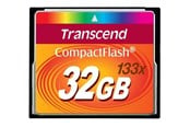 Hukommelseskort - Transcend Compact Flash 133x - 50MB/s - 32GB - TS32GCF133