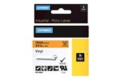 Papir, Fotopapir og Etiketter - DYMO Rhino™ industri tape vinyl | sort på orange | 19mm x 5,5m - 18436