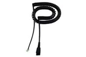 Audio kabel - Jabra Netcom  2 m. Spiral ledning m. mod - 8800-01-06