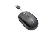 Mus - Kensington Pro Fit® tilbagetrækkelig mobil mus - Mus - Optisk - Sort - K72339EU