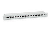 Netværkstilbehør - Digital Data Equip Premium 24-Port Cat.6 Shielded Patch Panel Light Grey - 326324