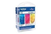 Blæk, Toner & Forbrugsstoffer - Brother LC 1100 Rainbow Pack - Lasertoner Cyan - LC1100RBWBPDR