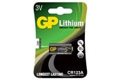 Batterier & batterigreb - GP Lithiumbatteri, CR123A, 3V, 1-pak - 3702