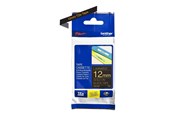 Papir, Fotopapir og Etiketter - Brother TZE334 - Gold On Black - Roll (1.2 cm x 8 m) 1 cassette(s) - TZE334