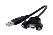 USB kabel - StarTech.com 1 ft Panel Mount USB Cable - USBPNLAFAM1